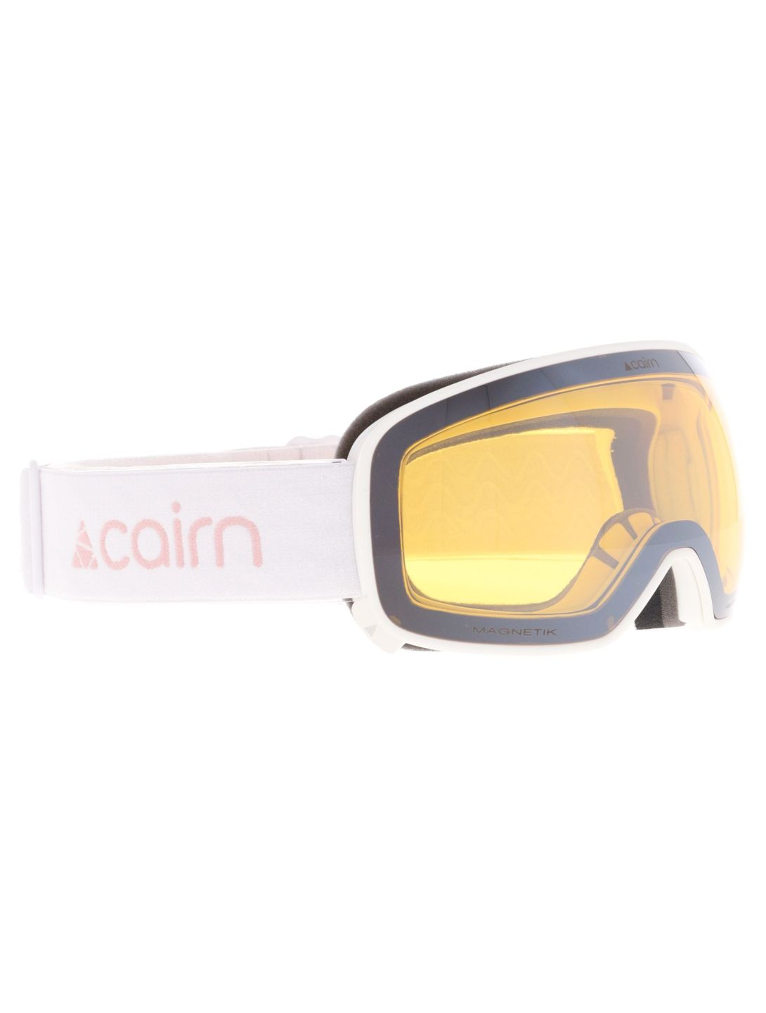 Cairn, Magnetik Skibrille extra Linse Unisex Mat White Dust weiß 