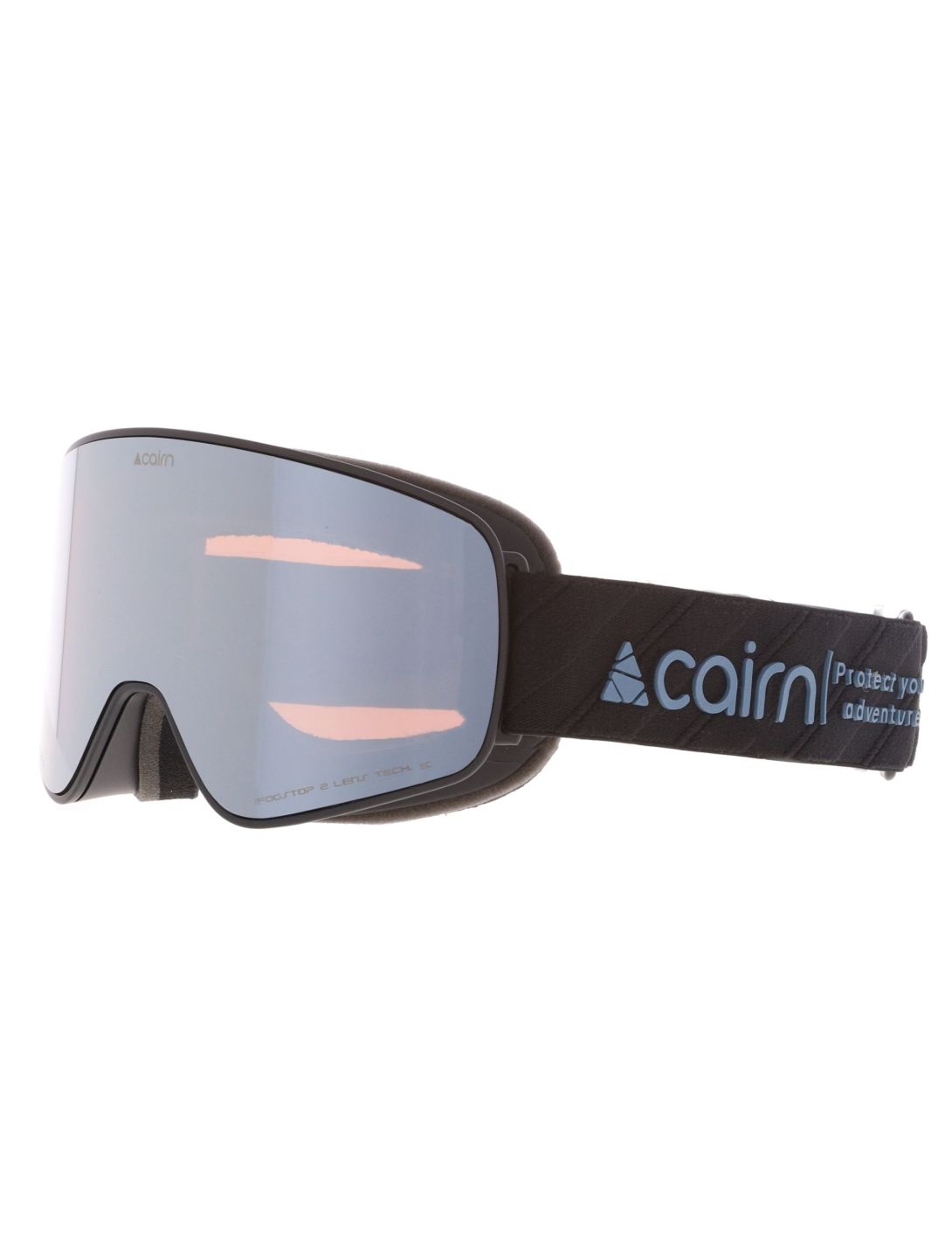 Cairn, Magnitude Skibrille extra Linse Unisex Mat Black Powder Blue blau, schwarz 