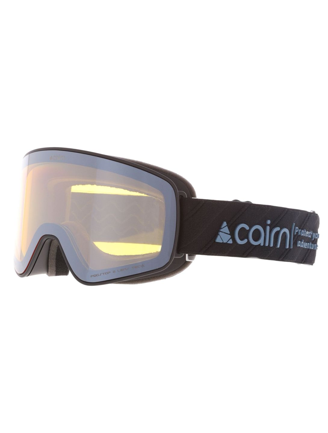 Cairn, Magnitude Skibrille extra Linse Unisex Mat Black Powder Blue blau, schwarz 