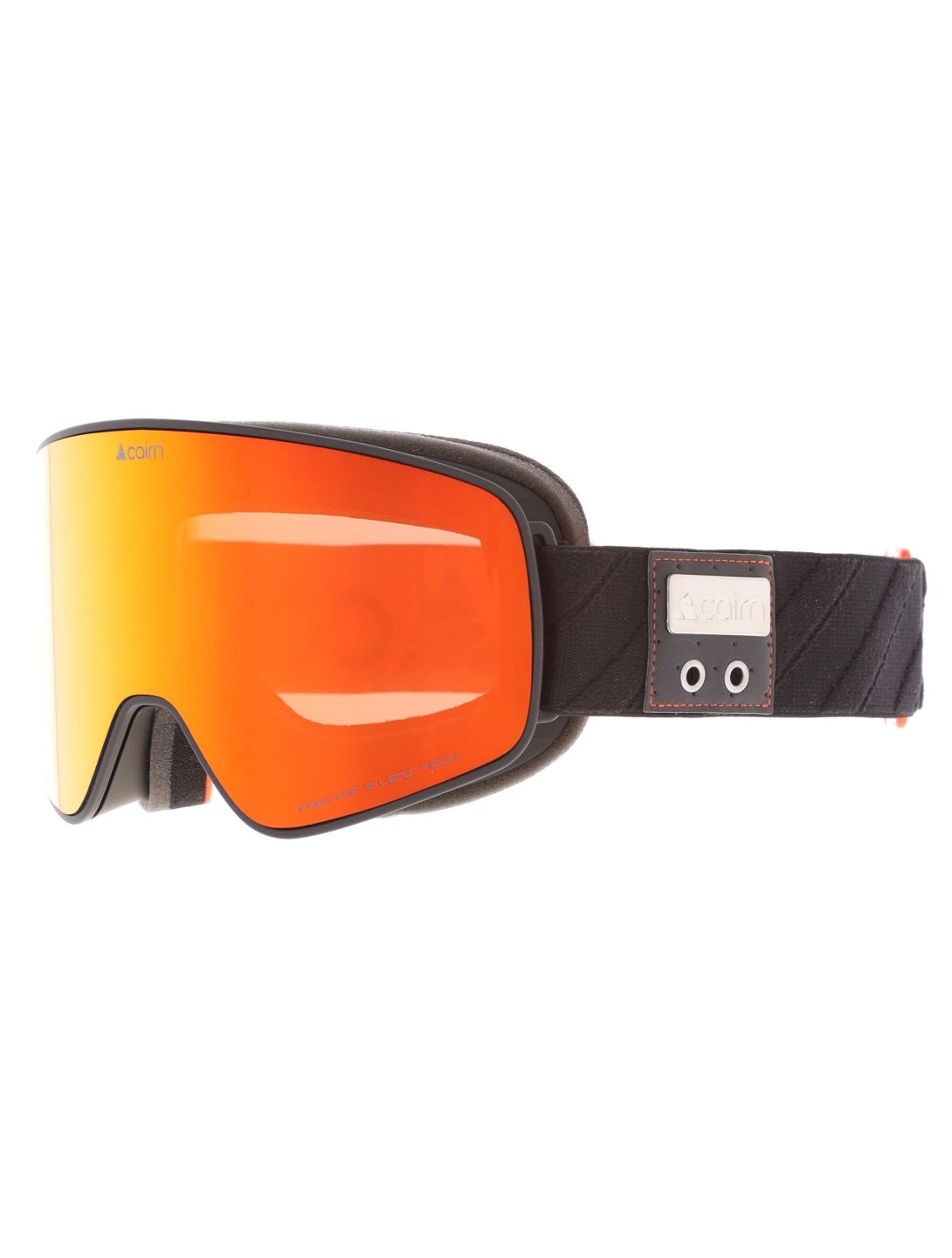 Cairn, Magnitude Skibrille extra Linse Unisex Mat Black Orange orange, schwarz 