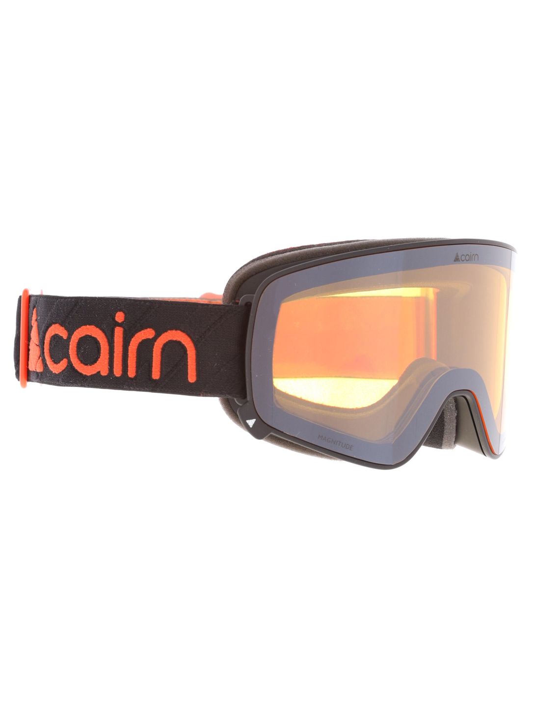 Cairn, Magnitude Skibrille extra Linse Unisex Mat Black Orange orange, schwarz 