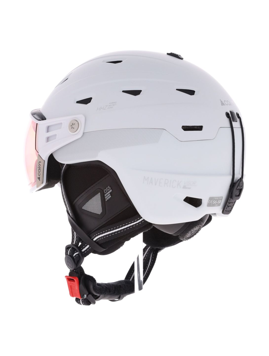 Cairn, Maverick Visor Evolight Nxt Skihelm mit Visier Unisex White weiß 