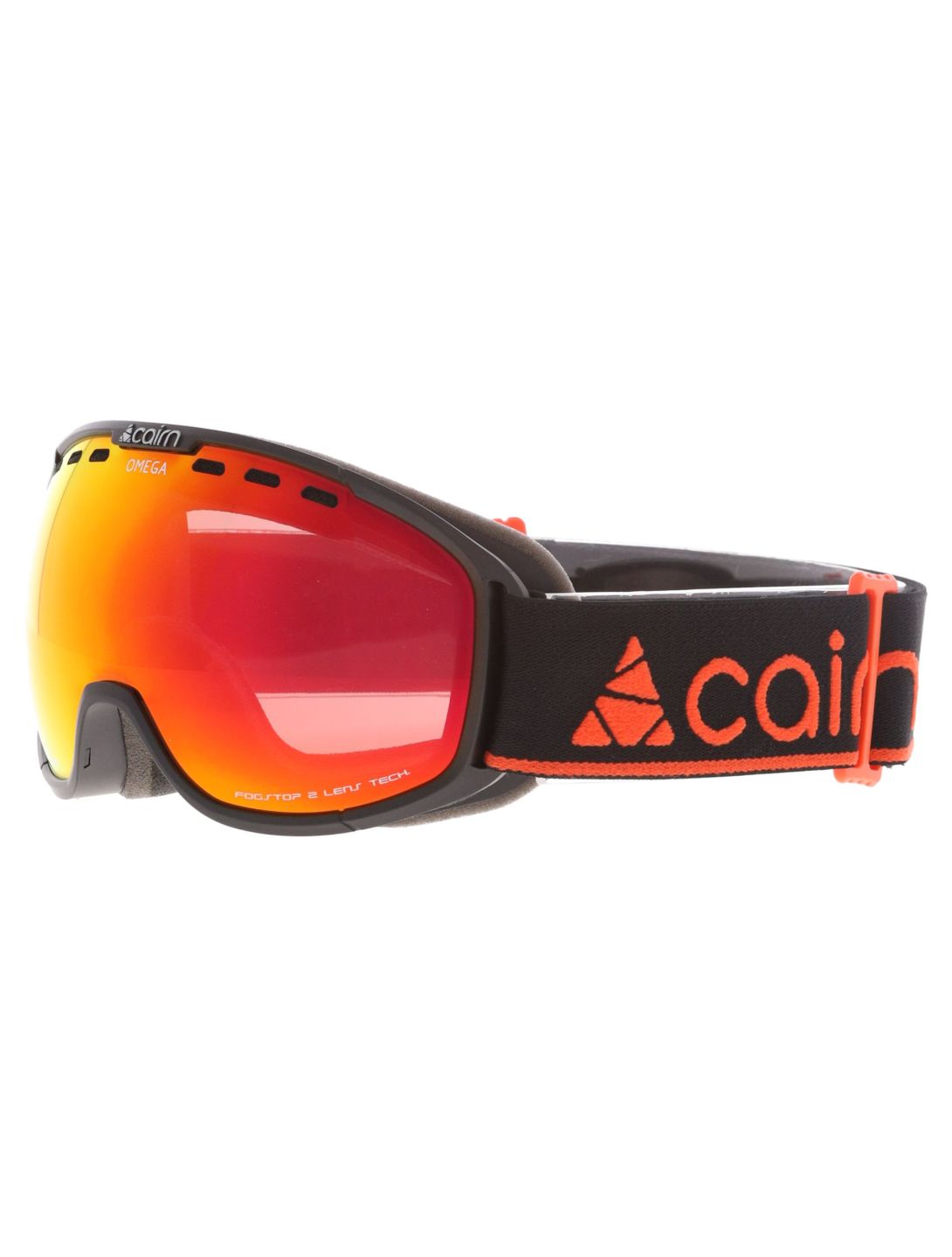 Cairn, Omega Skibrille Unisex Mat Black Orange orange, schwarz 