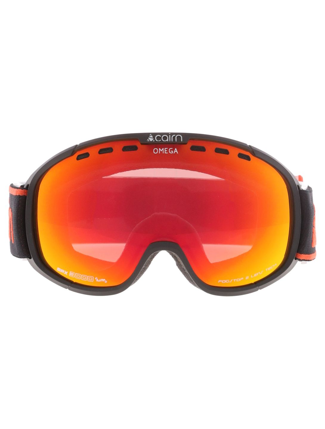 Cairn, Omega Skibrille Unisex Mat Black Orange orange, schwarz 