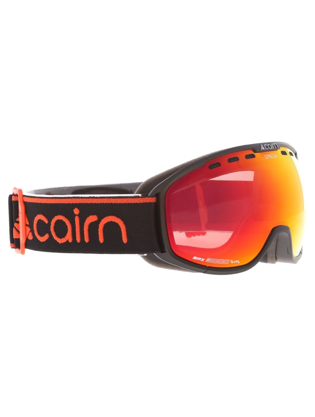 Cairn, Omega Skibrille Unisex Mat Black Orange orange, schwarz 