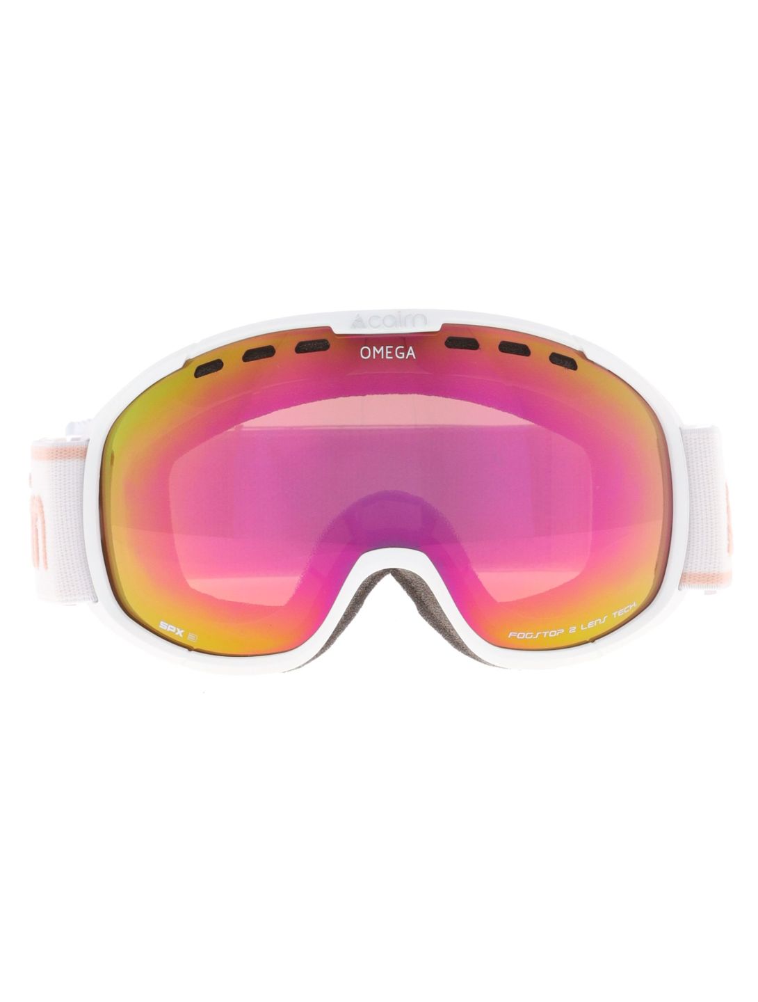 Cairn, Omega Skibrille Unisex Mat White Latte rosa, weiß 