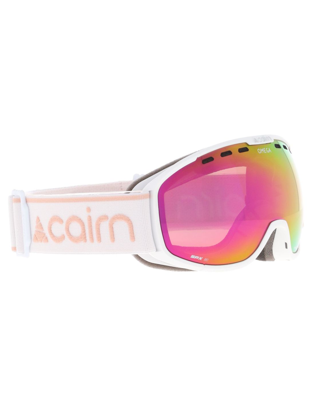 Cairn, Omega Skibrille Unisex Mat White Latte rosa, weiß 