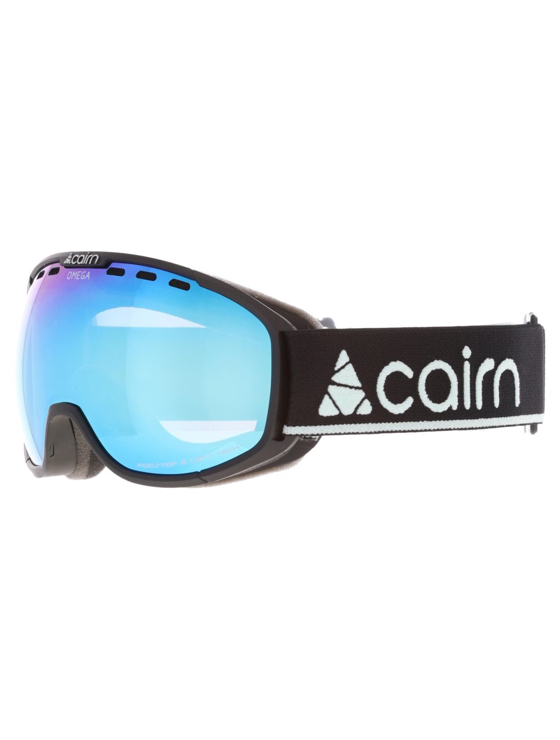 Cairn, Omega Skibrille Unisex Mat Black Ice Blue blau, schwarz 