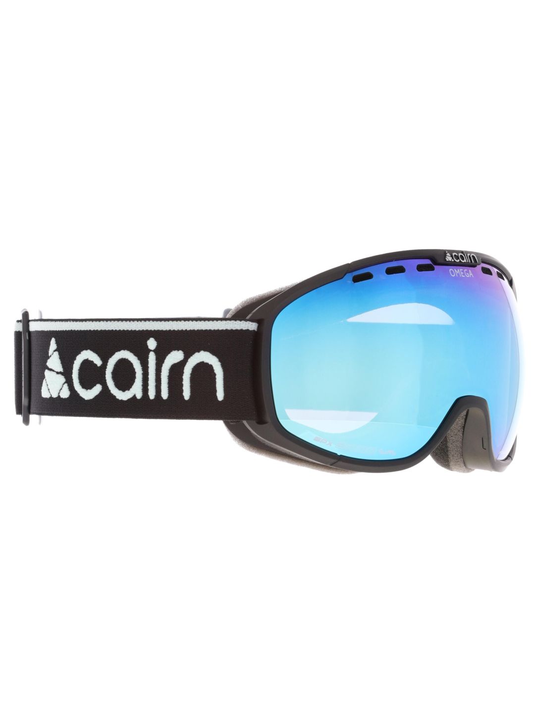 Cairn, Omega Skibrille Unisex Mat Black Ice Blue blau, schwarz 