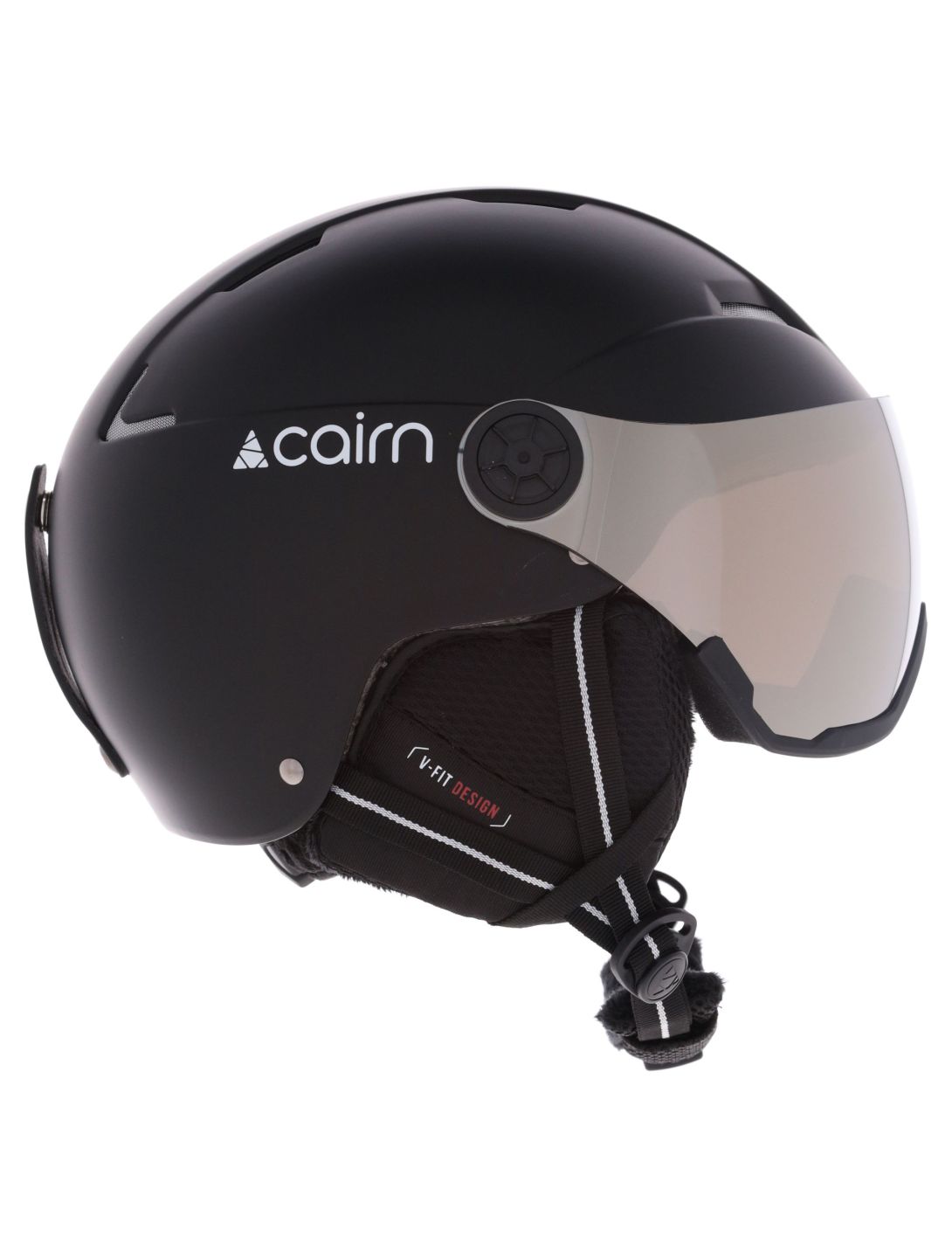 Cairn, Orbit Visor Skihelm mit Visier Unisex Mat Black schwarz 