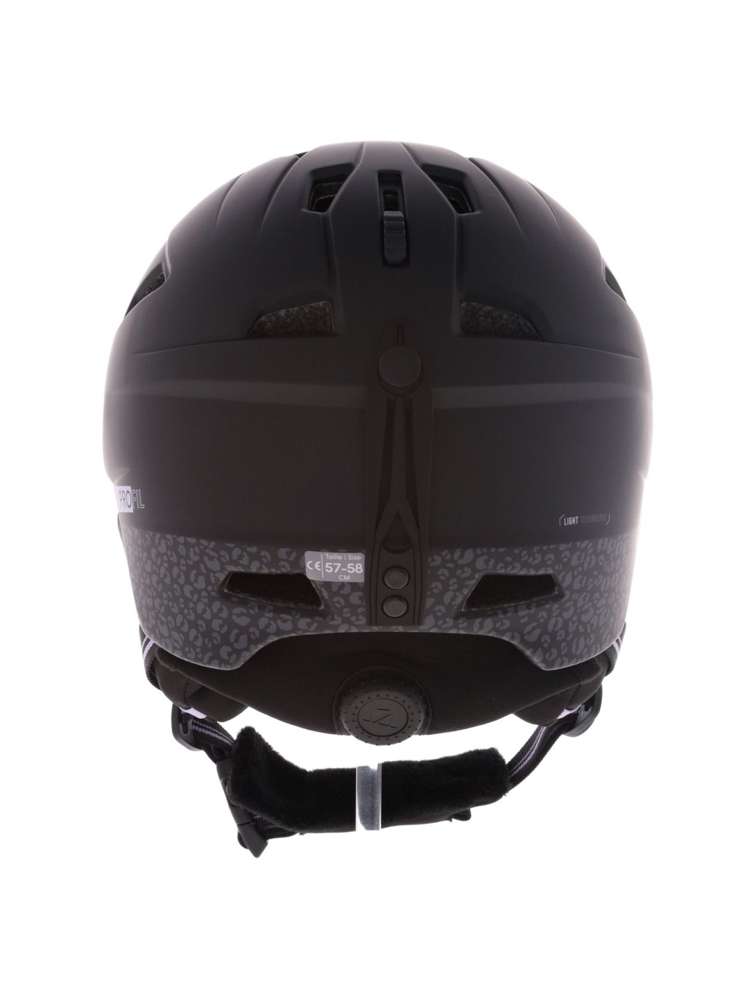 Cairn, Profil Skihelm Unisex Mat Black Leopard schwarz, violett 