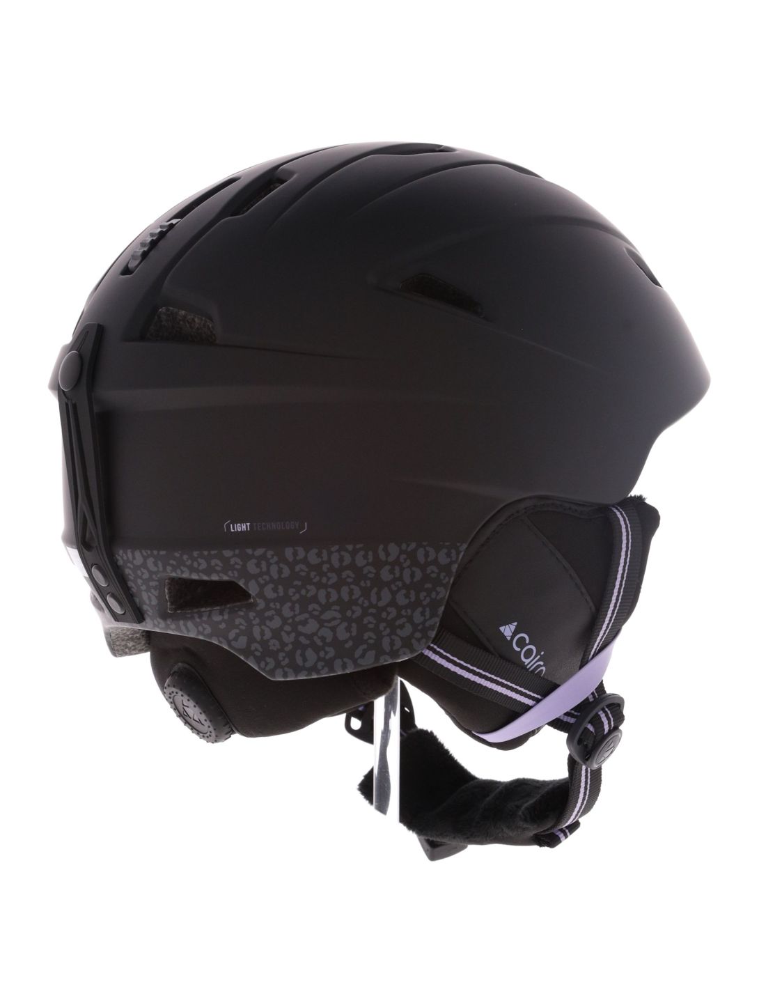 Cairn, Profil Skihelm Unisex Mat Black Leopard schwarz, violett 