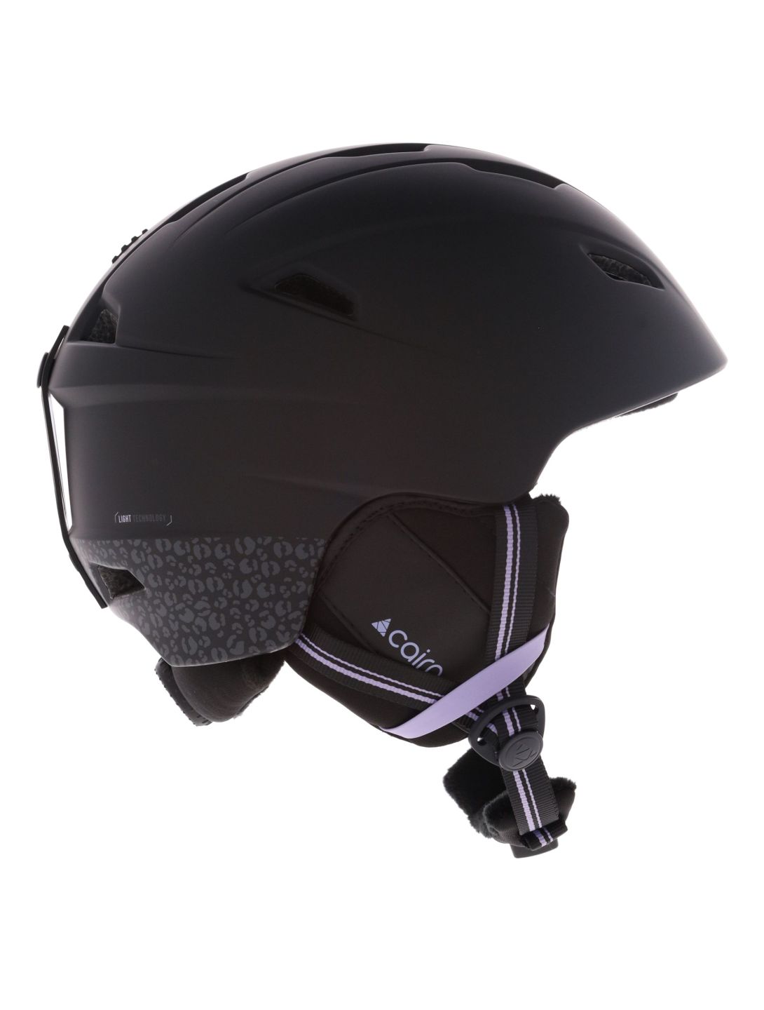 Cairn, Profil Skihelm Unisex Mat Black Leopard schwarz, violett 