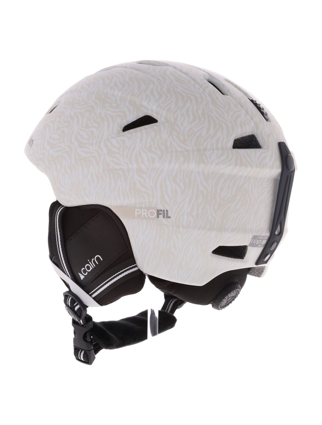 Cairn, Profil Skihelm Unisex Mat Warm Gray White grau, weiß 