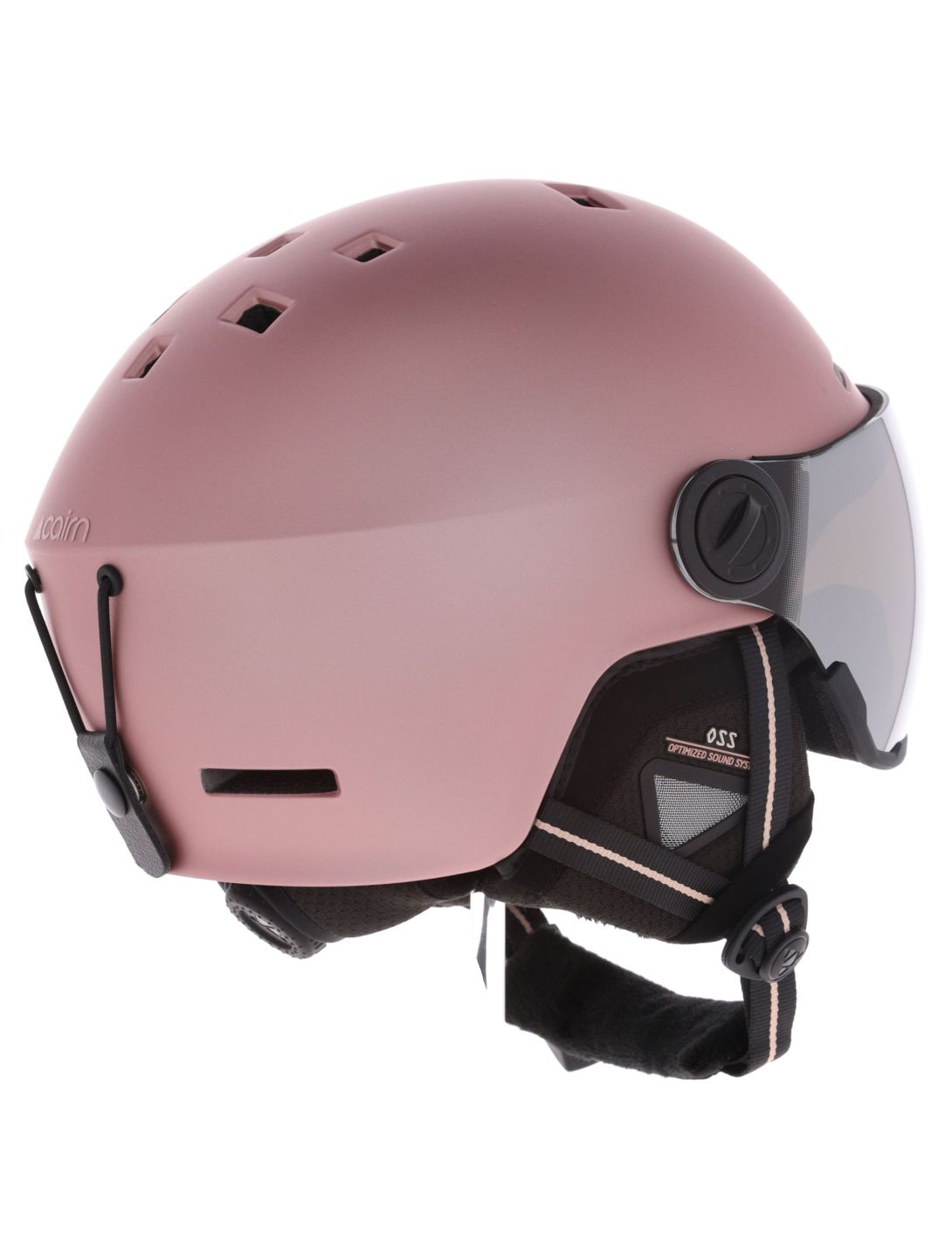 Cairn, Reflex Visor Skihelm mit Visier Unisex Mat Metallic Dust rosa 