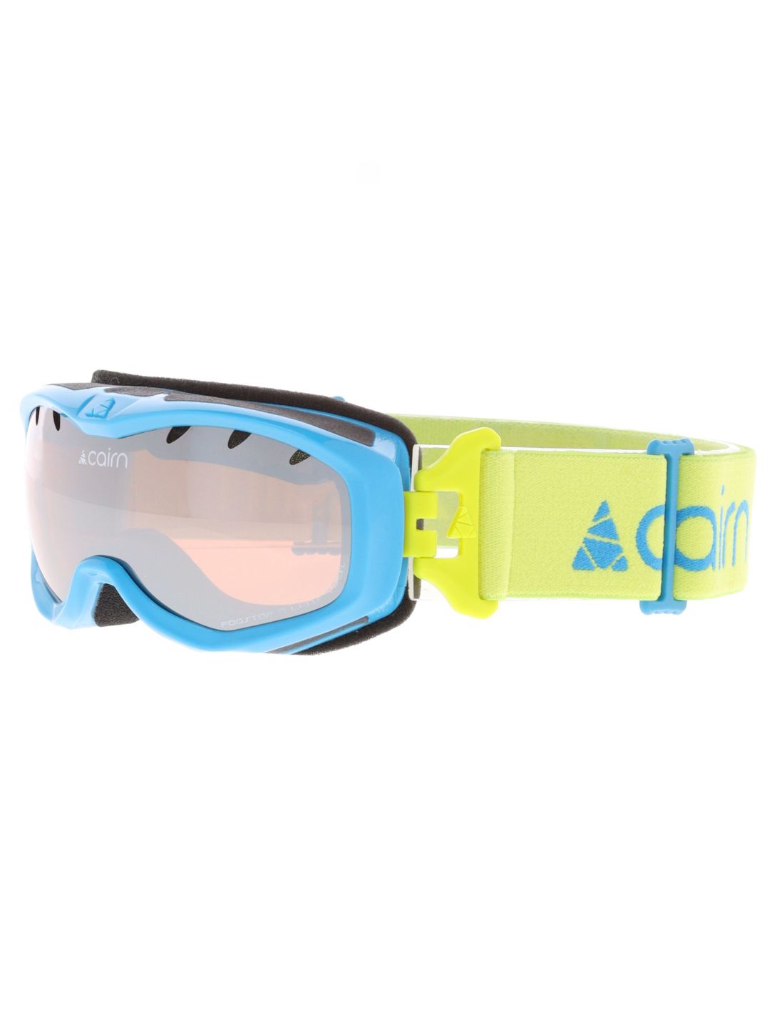 Cairn, Rush SPX3 Skibrille Kinder Shiny Azure Lemon blau, grün 