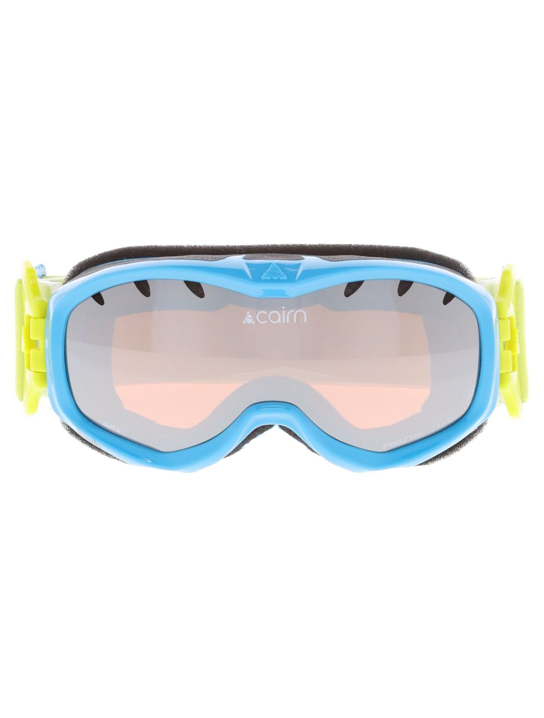 Cairn, Rush SPX3 Skibrille Kinder Shiny Azure Lemon blau, grün 