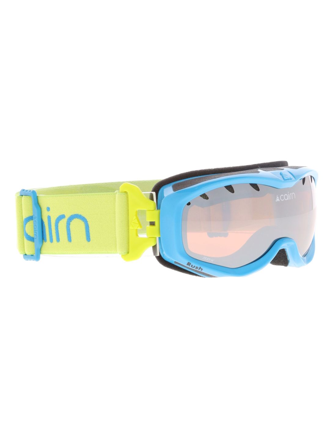 Cairn, Rush SPX3 Skibrille Kinder Shiny Azure Lemon blau, grün 