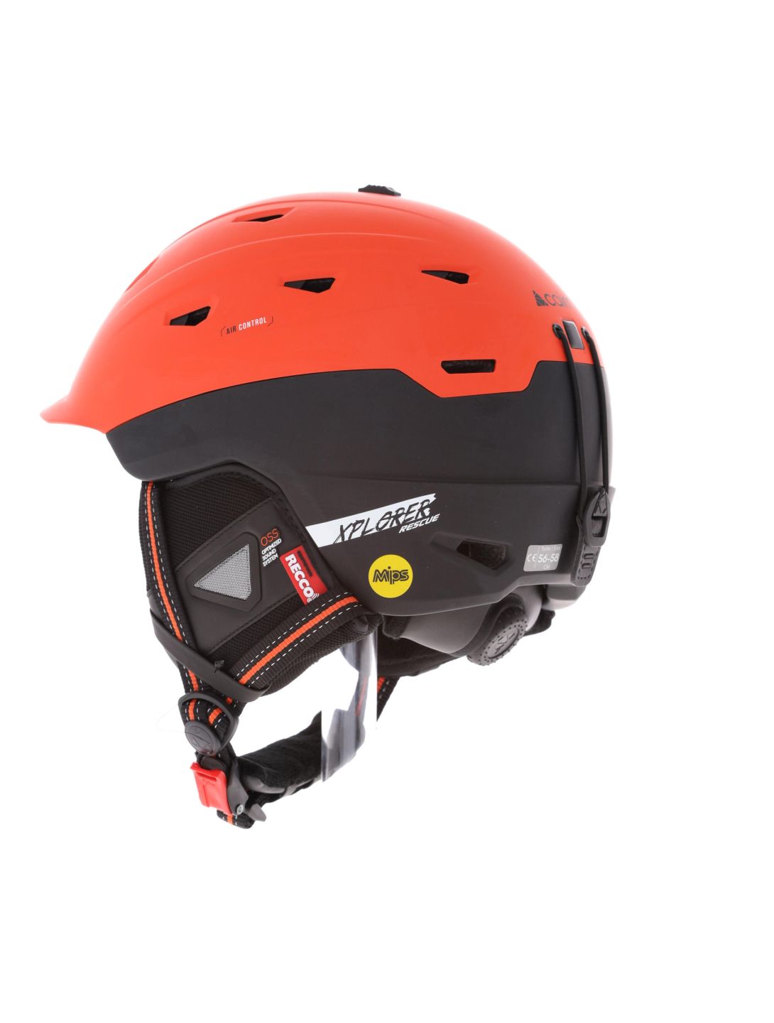 Cairn, Xplorer Rescue Mips Skihelm Unisex Black Fire orange, schwarz 