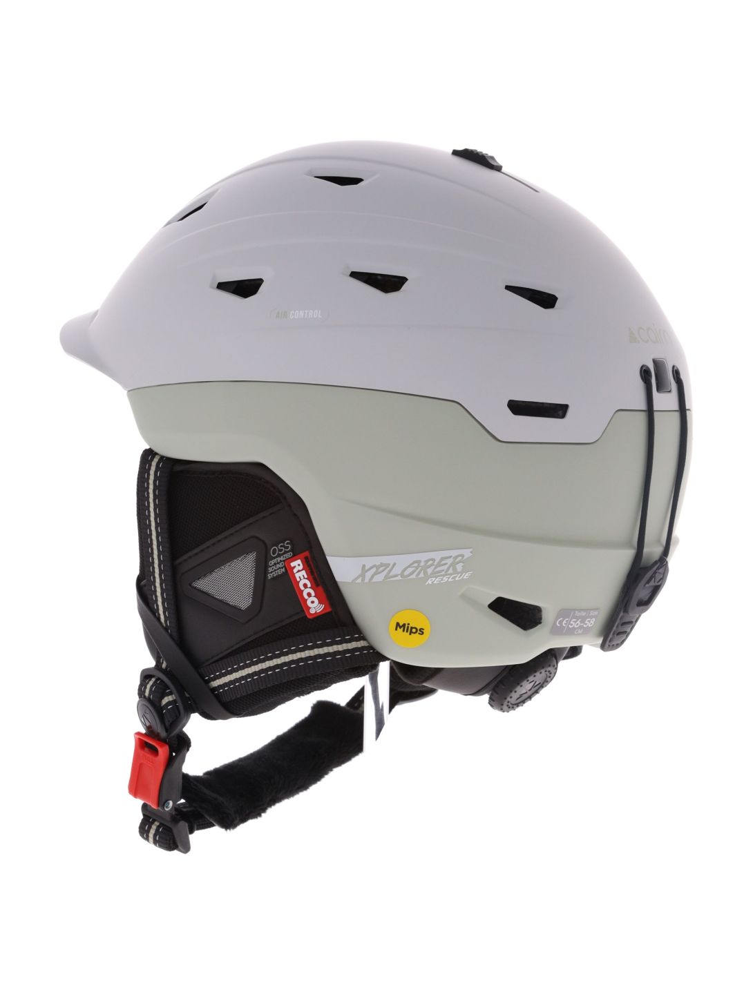 Cairn, Xplorer Rescue MIPS Skihelm Unisex Mat Agate Gray grau, grün 