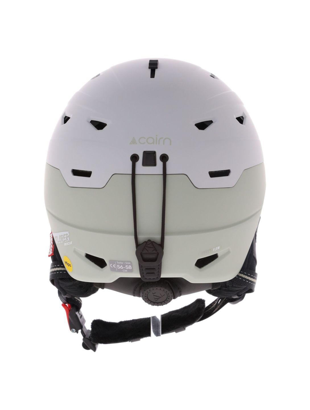 Cairn, Xplorer Rescue MIPS Skihelm Unisex Mat Agate Gray grau, grün 