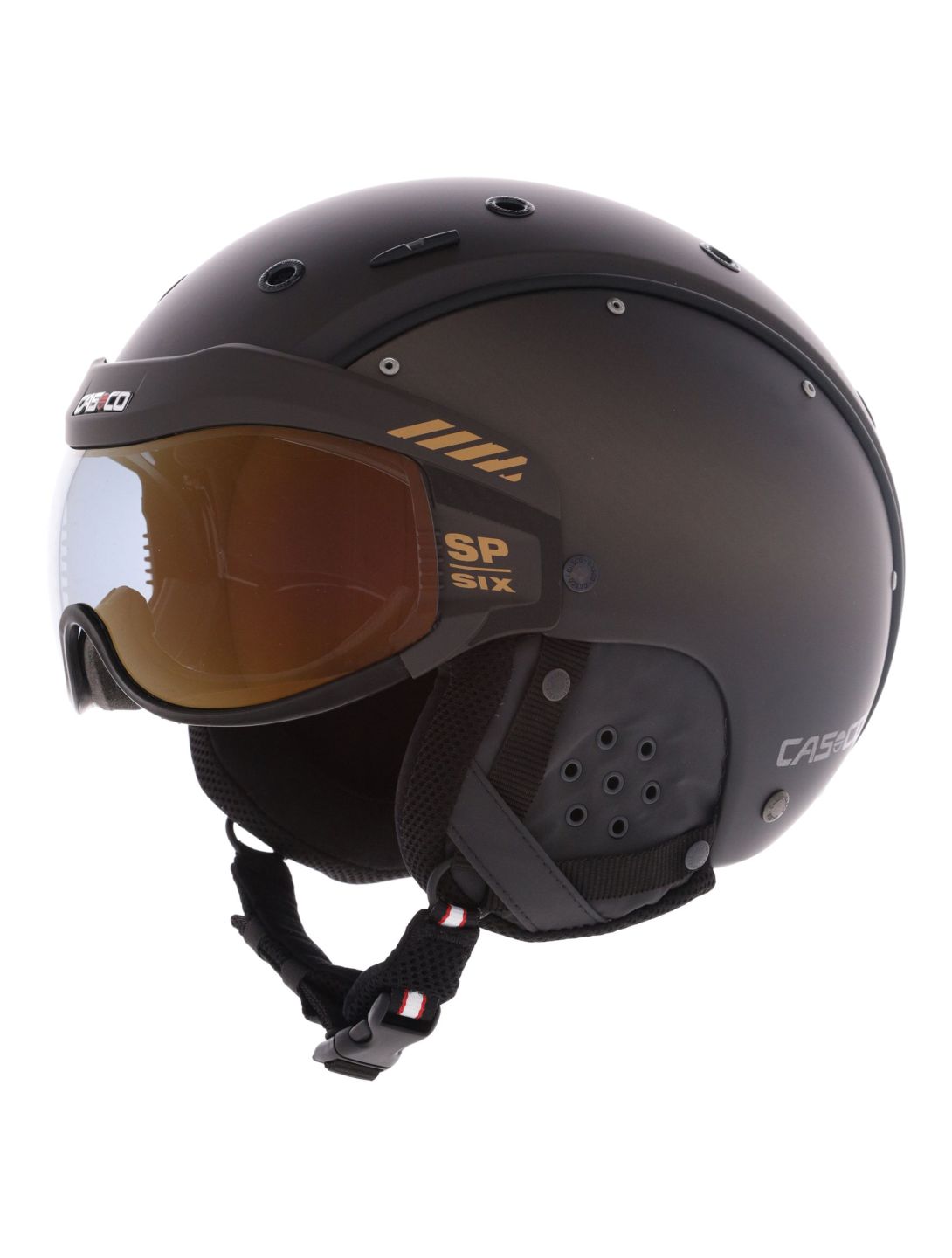 Casco, SP-6 Skihelm mit Visier Unisex Brown Gradient braun 