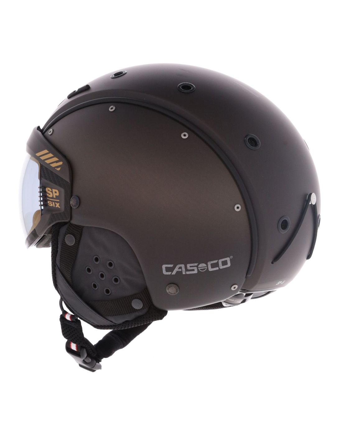 Casco, SP-6 Skihelm mit Visier Unisex Brown Gradient braun 