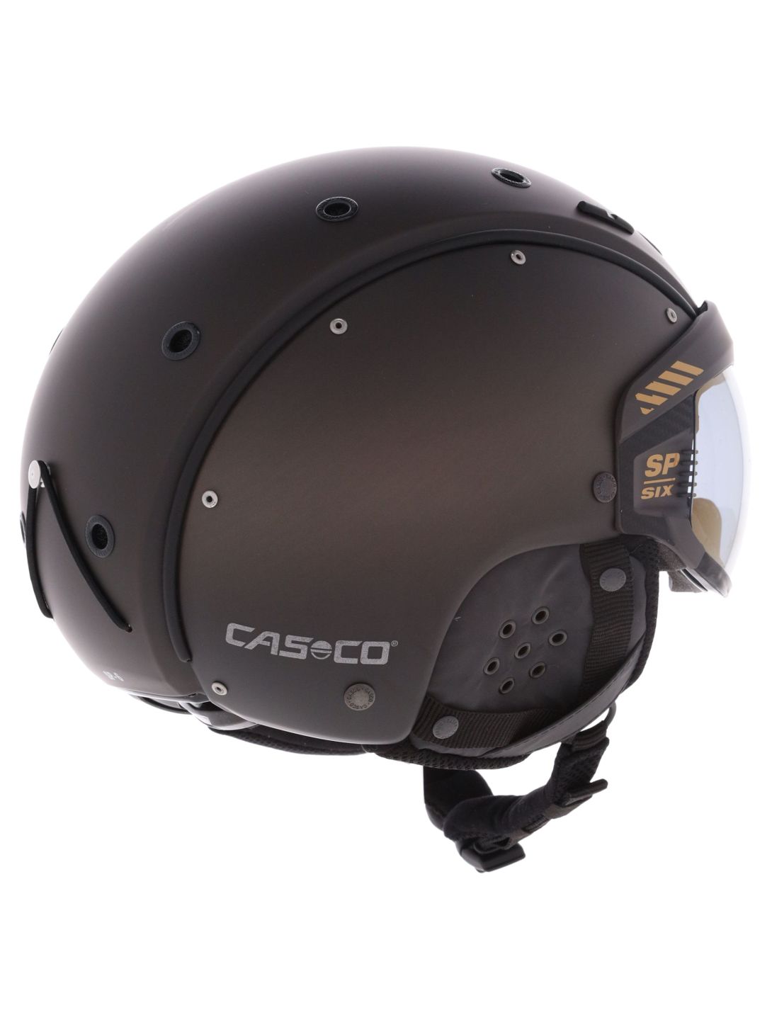 Casco, SP-6 Skihelm mit Visier Unisex Brown Gradient braun 