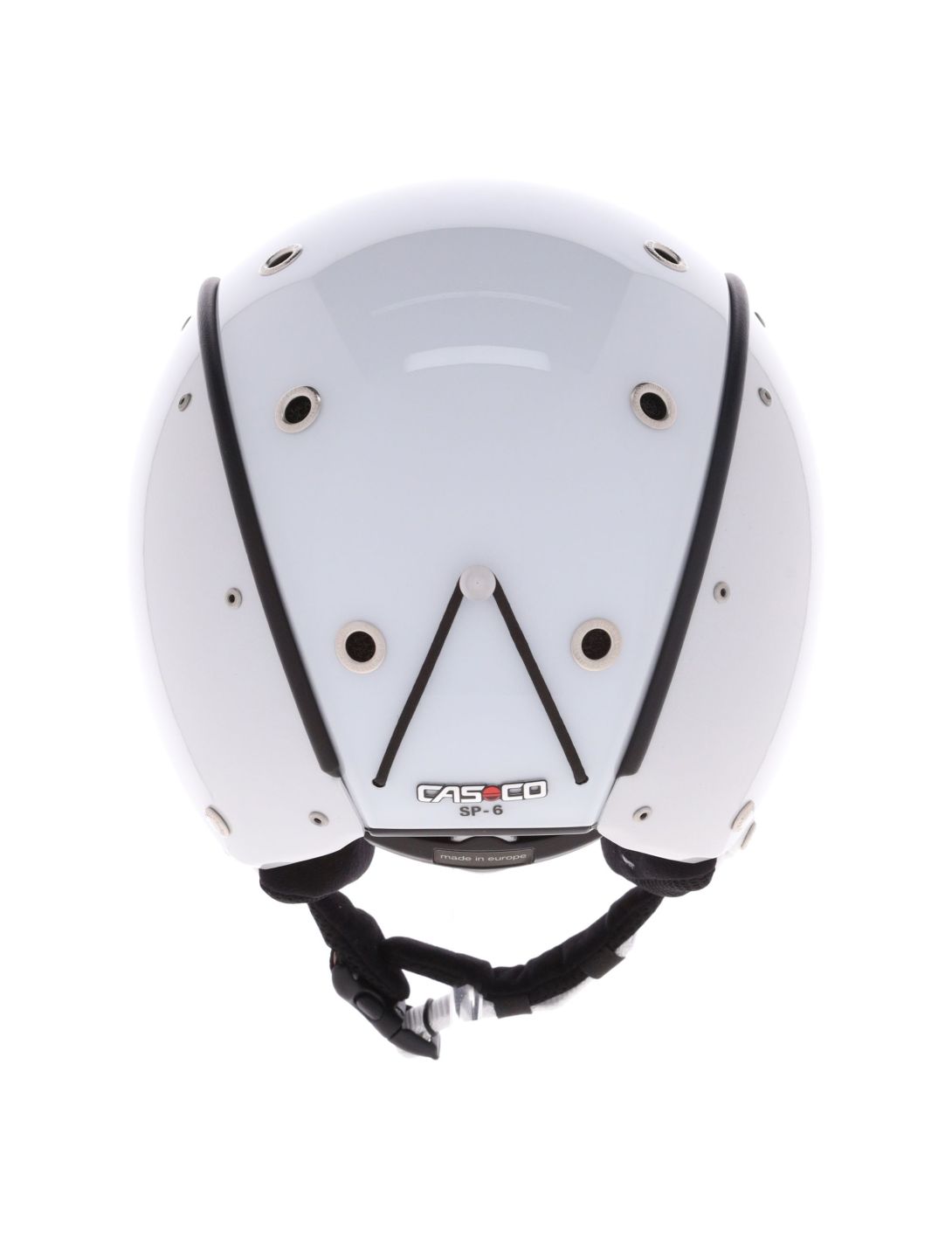 Casco, SP-6 Skihelm mit Visier Unisex Chameleon White weiß 