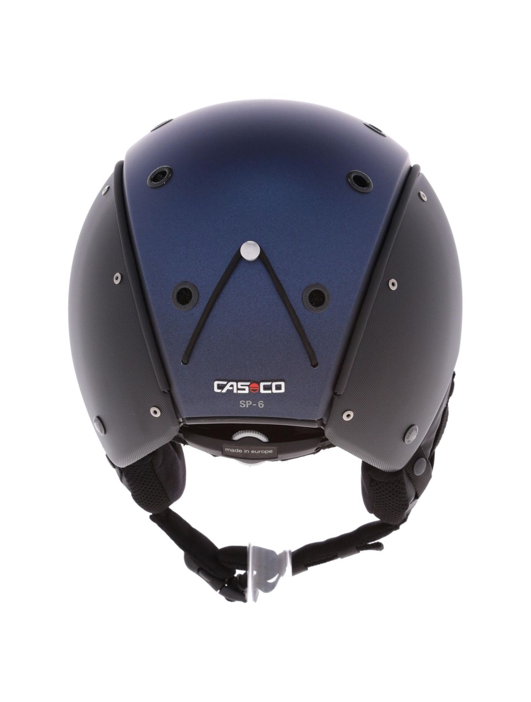 Casco, SP-6 Skihelm mit Visier Unisex Navy-Black Structure blau, schwarz 