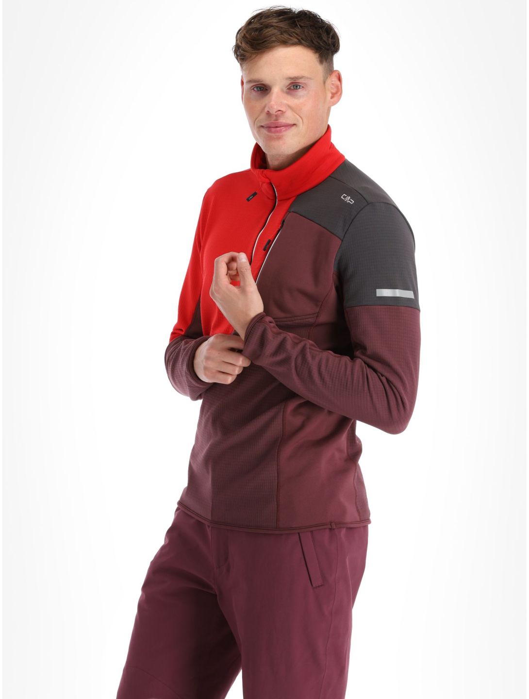 CMP, 33E1077 Pullover Herren Burgundy burgund, orange, violett 