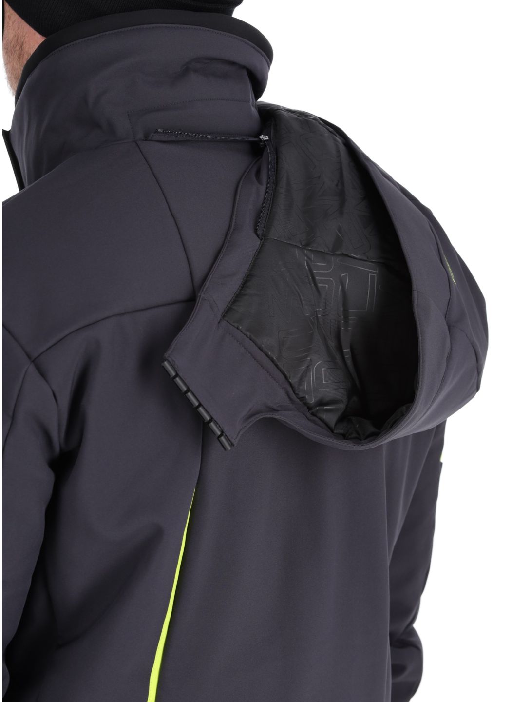 CMP, 33W0897 Softshell Skijacke Herren Anthracite / Acid Yellow grau 