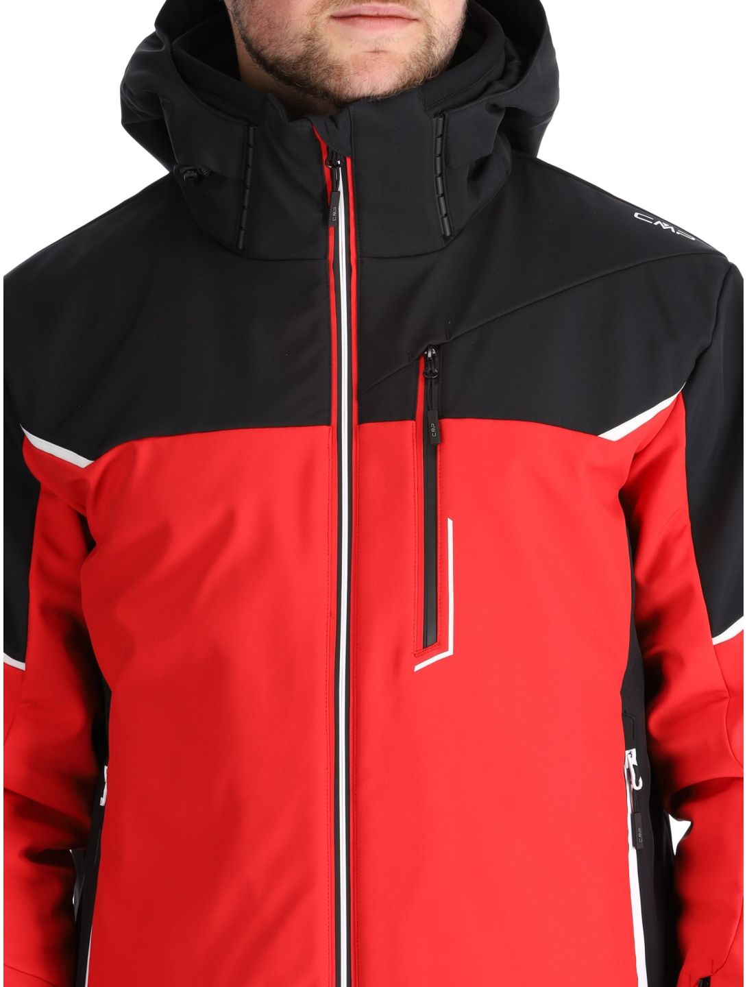 CMP, 33W0897 Softshell Skijacke Herren Ferrari Black rot, schwarz 