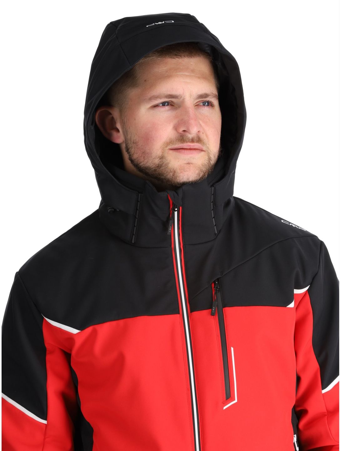 CMP, 33W0897 Softshell Skijacke Herren Ferrari Black rot, schwarz 