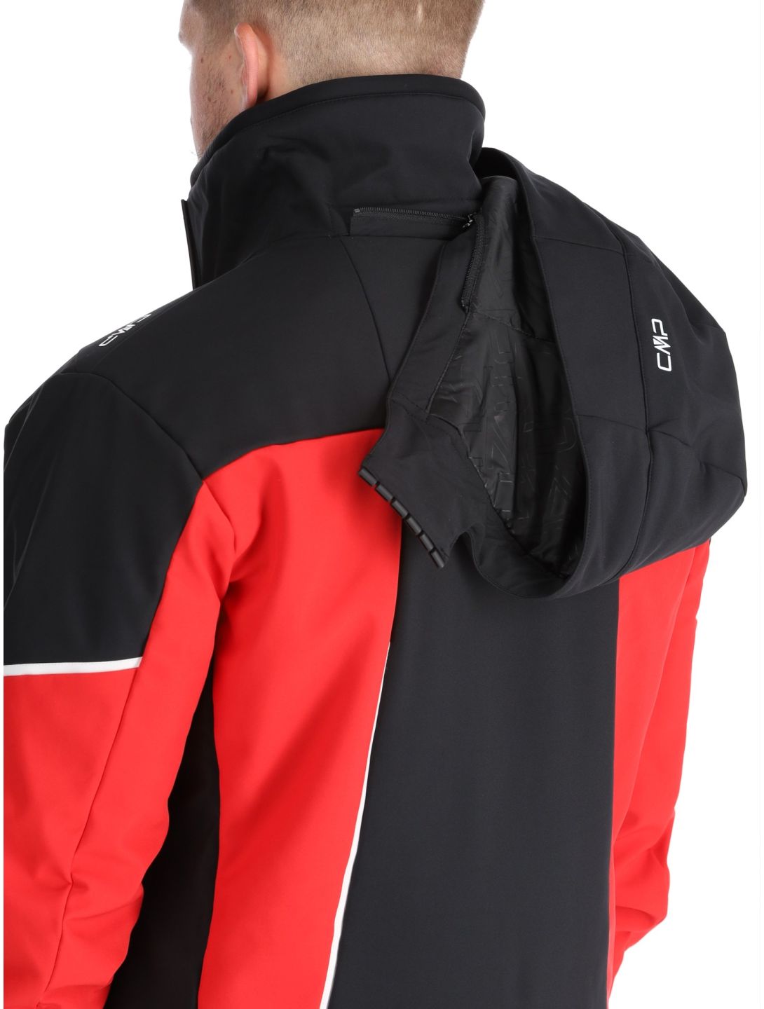 CMP, 33W0897 Softshell Skijacke Herren Ferrari Black rot, schwarz 