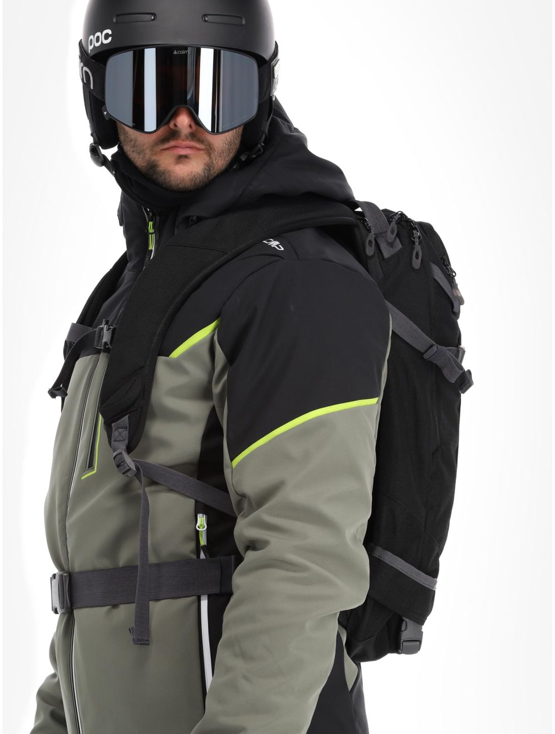 CMP, 33W0897 Softshell Skijacke Herren Kaki grün 