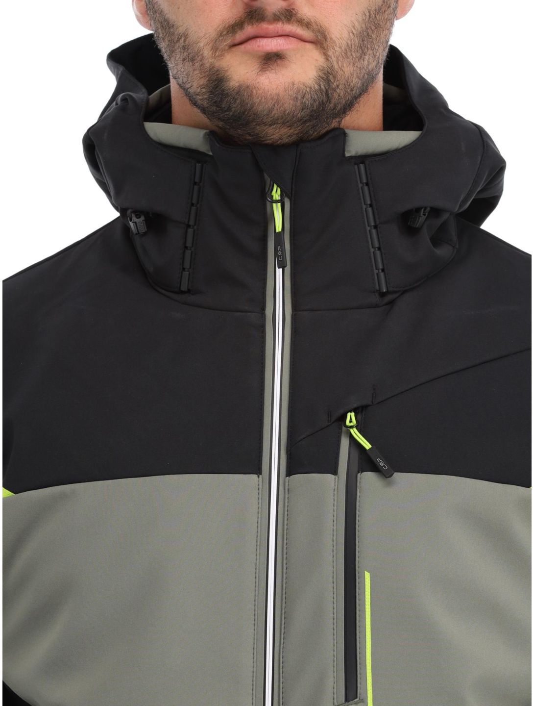 CMP, 33W0897 Softshell Skijacke Herren Kaki grün 