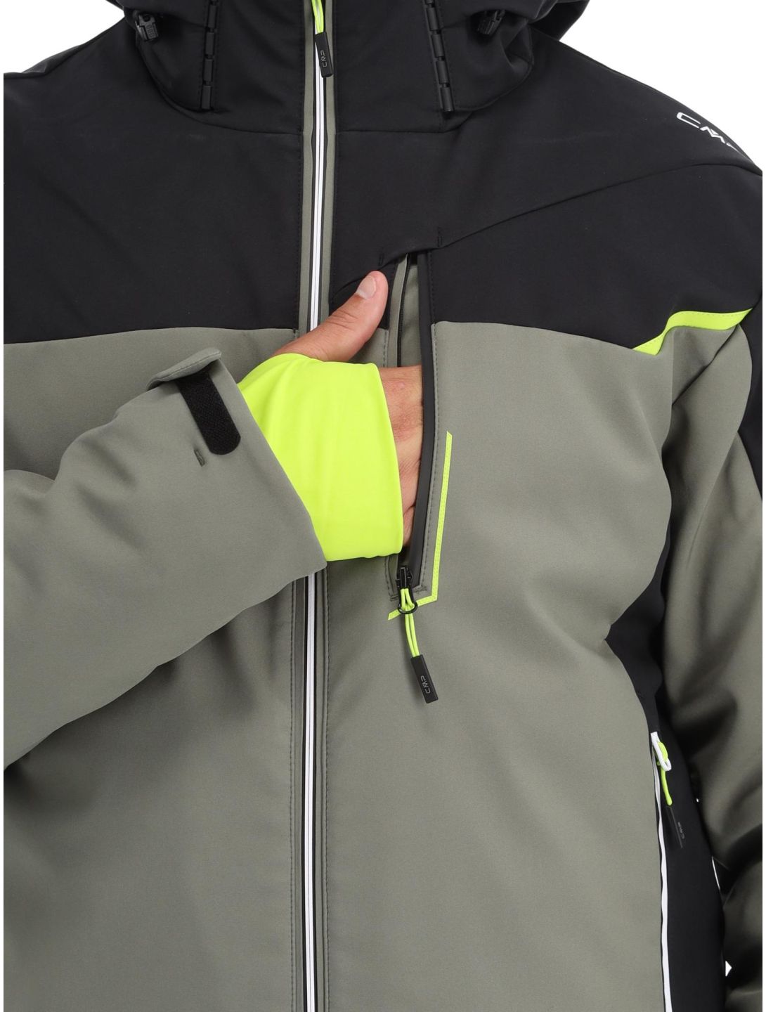 CMP, 33W0897 Softshell Skijacke Herren Kaki grün 