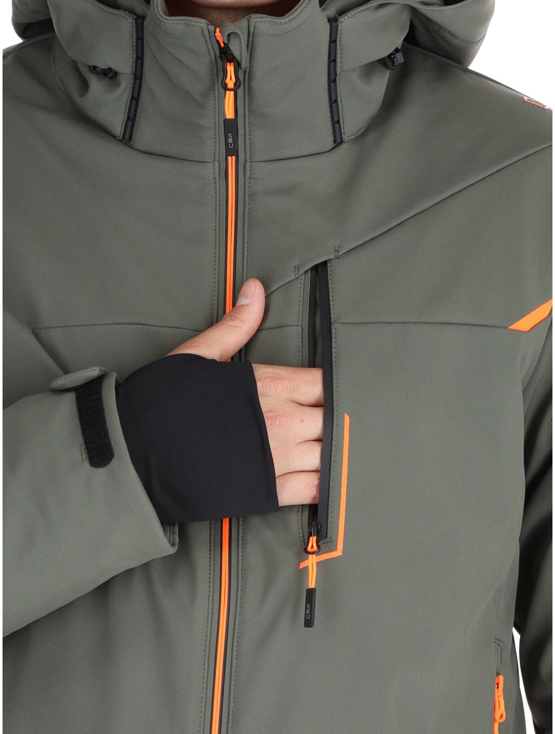 CMP, 33W0897 Softshell Skijacke Herren Olive grün 