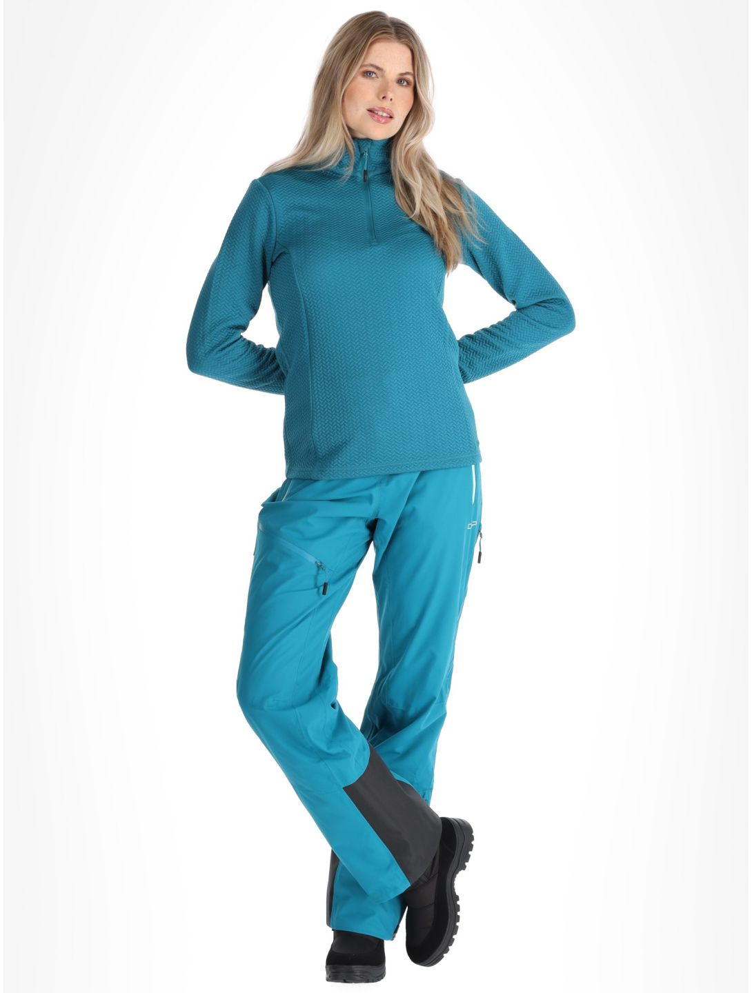 CMP, 34L4226 Pullover Damen Teal grün 