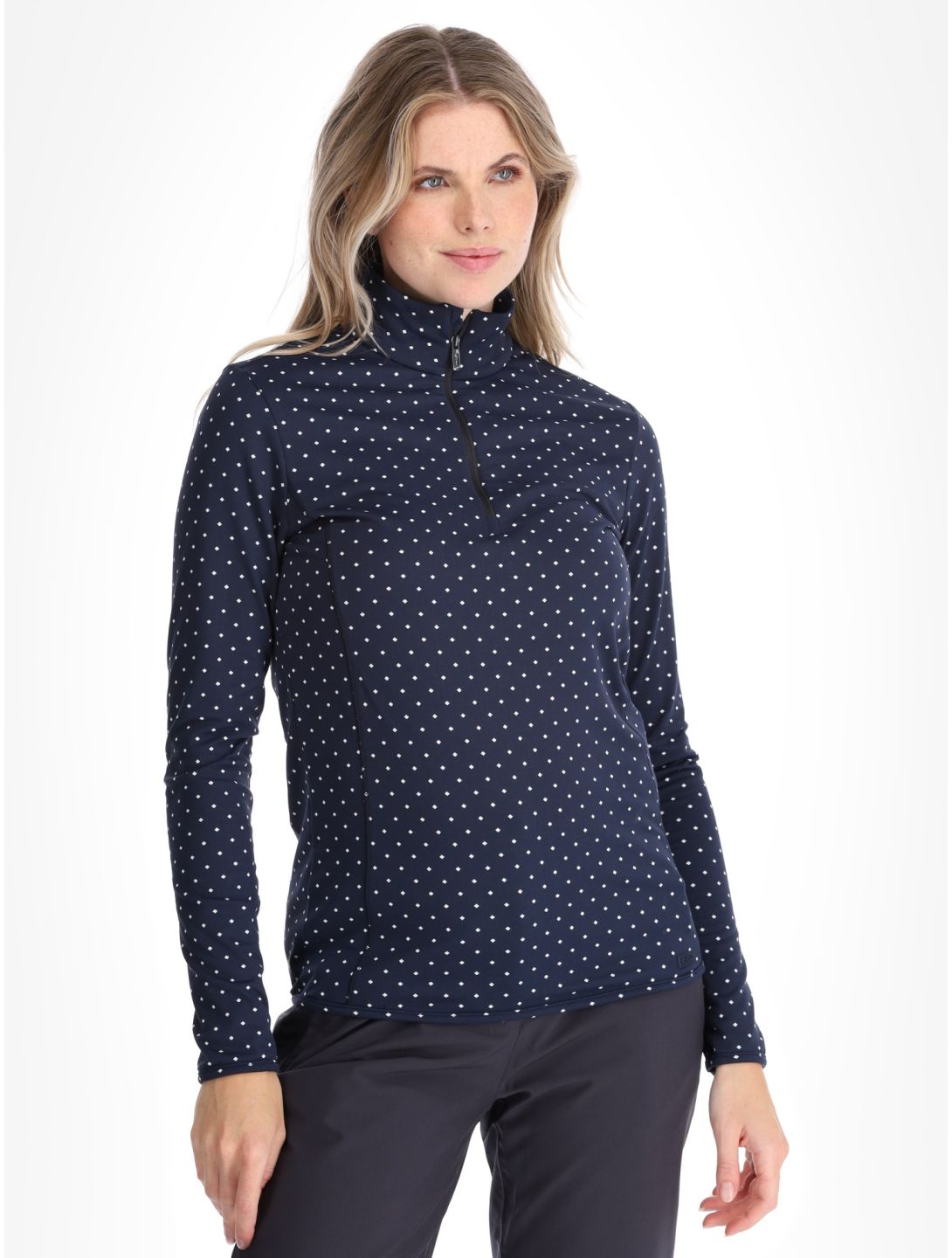 CMP, 34L4306 Pullover Damen Black Blue / White blau, weiß 