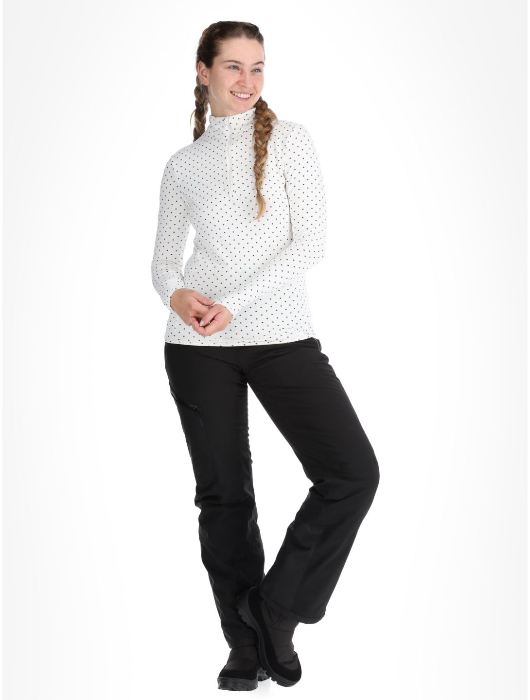 CMP, 34L4306 Pullover Damen White / Anthracite grau, weiß 