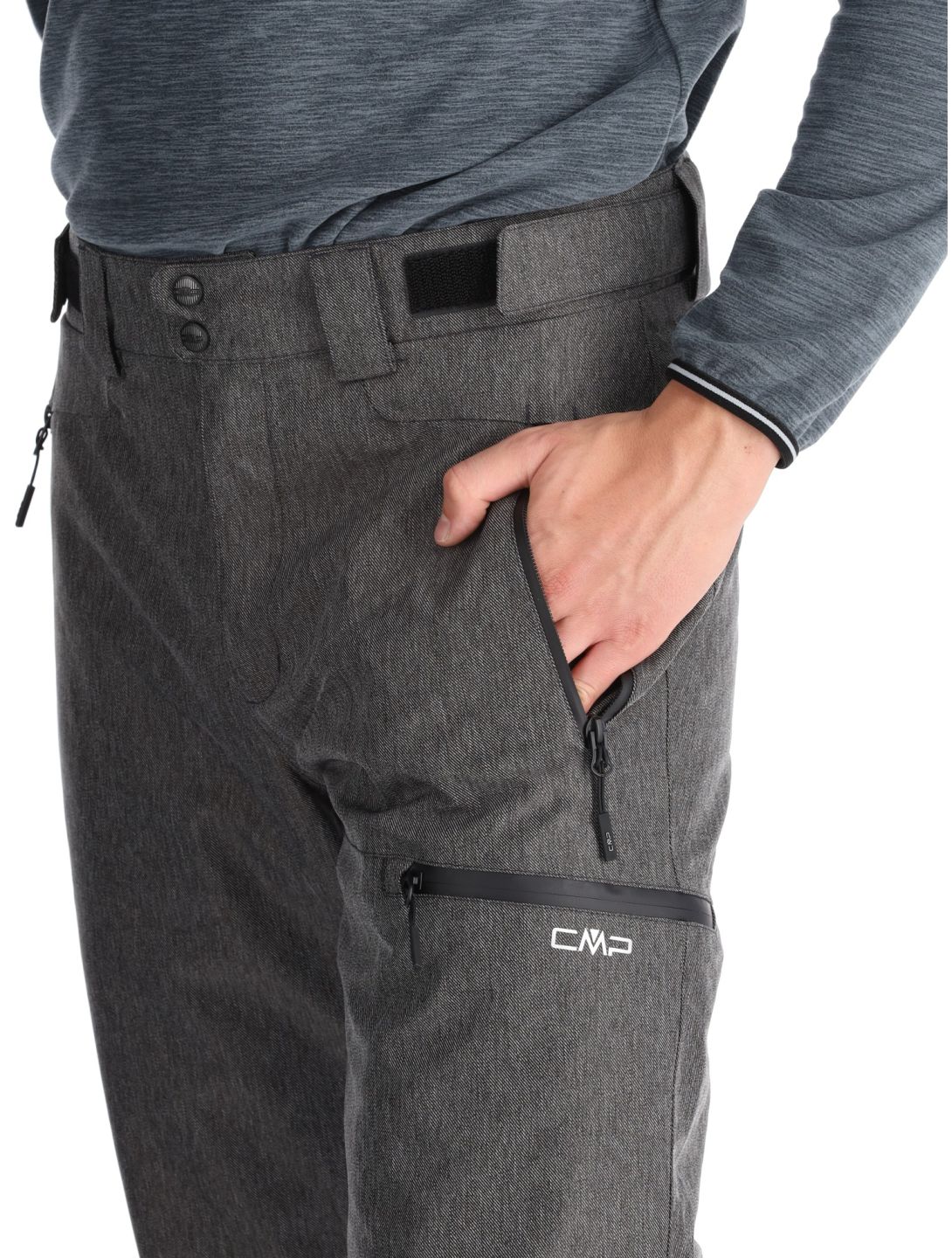 CMP, 34W4387 Skihose Herren Black Melange grau 