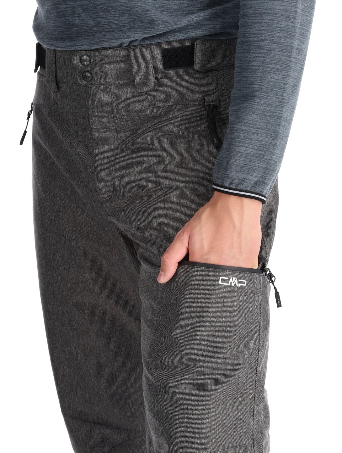 CMP, 34W4387 Skihose Herren Black Melange grau 