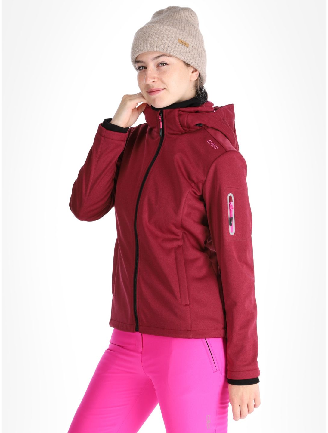 CMP, 39A5006M Softshell Skijacke Damen Anemone Melange / Festival rot 