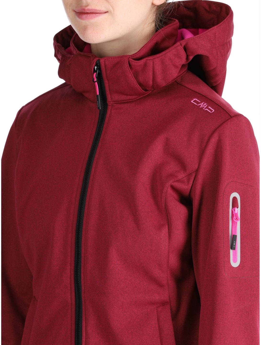 CMP, 39A5006M Softshell Skijacke Damen Anemone Melange / Festival rot 