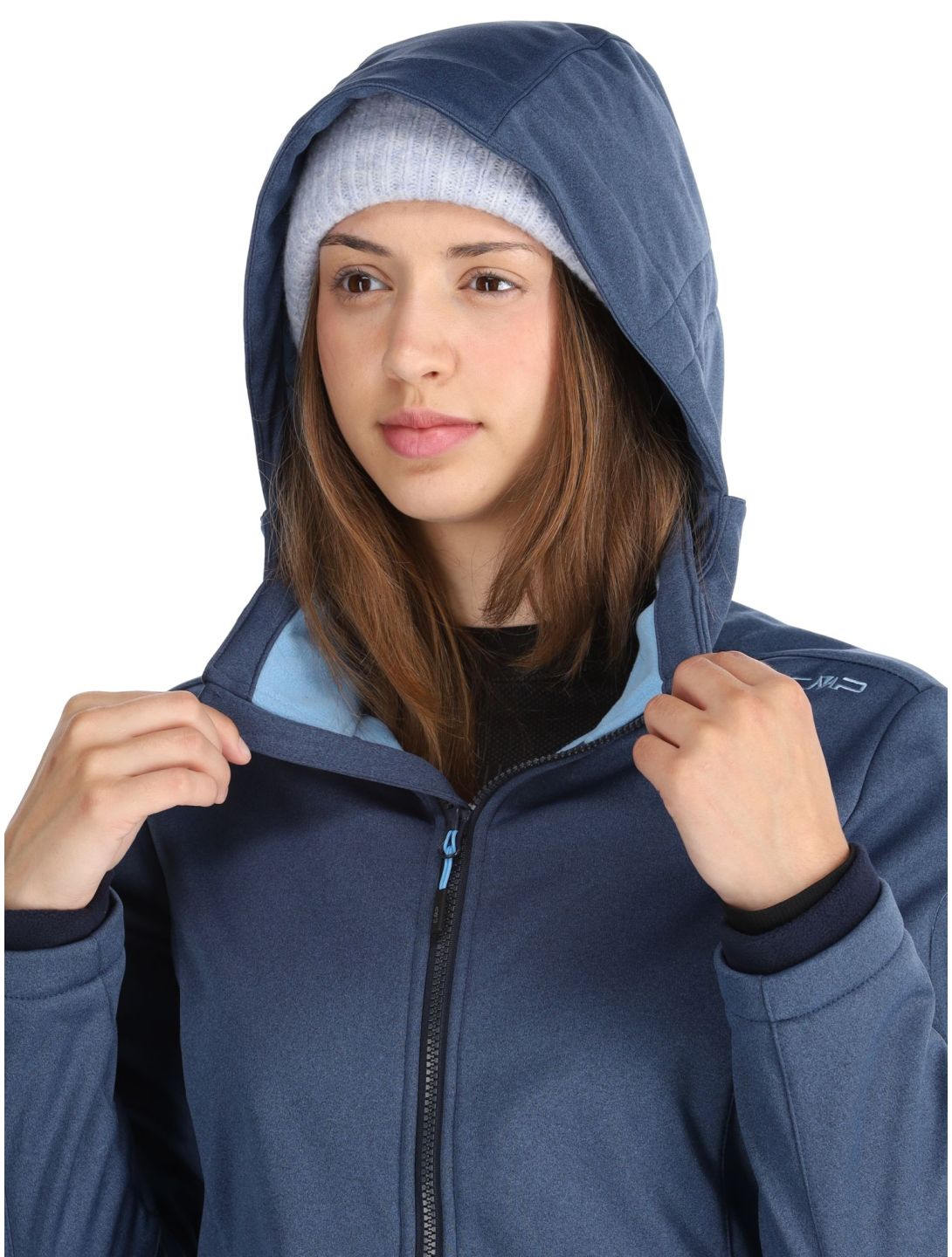 CMP, 39A5006M Softshell Skijacke Damen Blue Melange / Niagara blau 