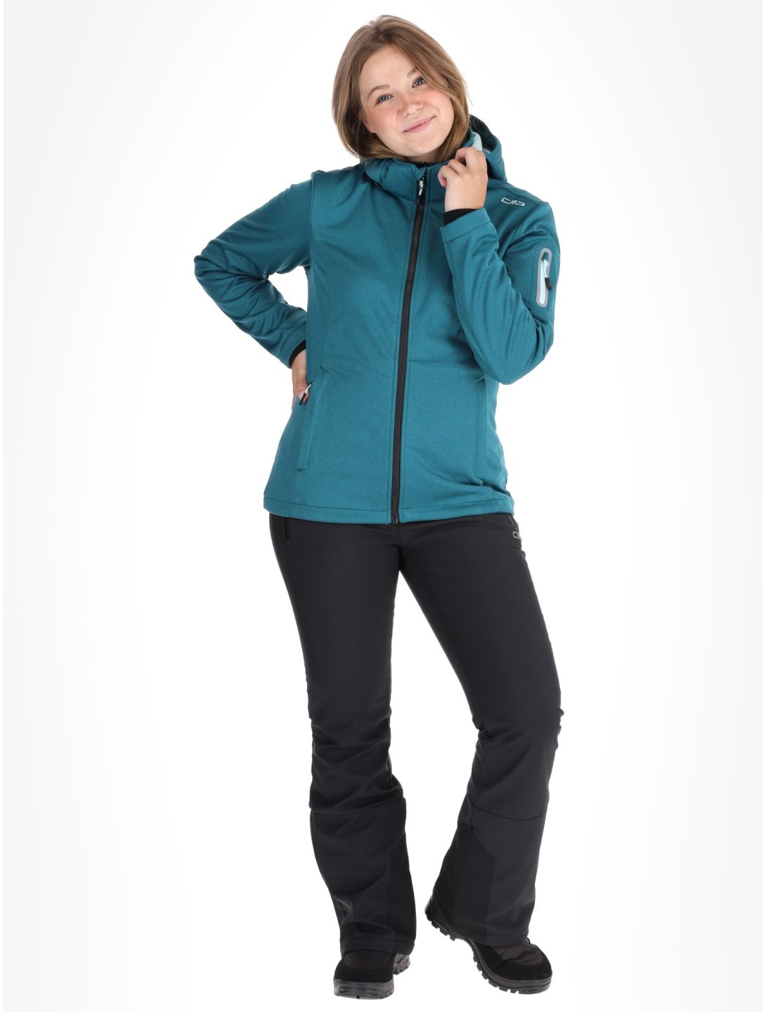 CMP, 39A5006M Softshell Skijacke Damen Teal grün 