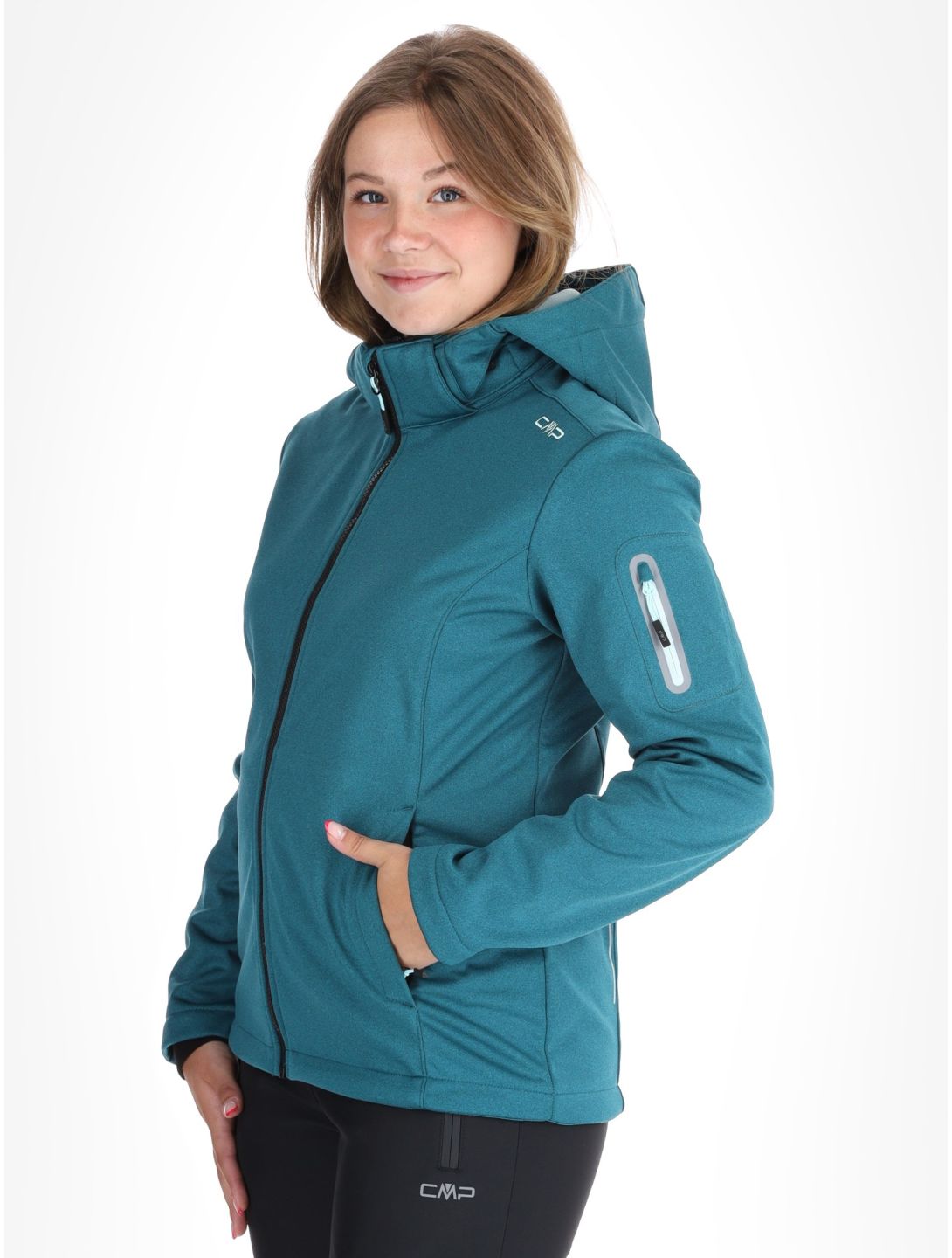 CMP, 39A5006M Softshell Skijacke Damen Teal grün 