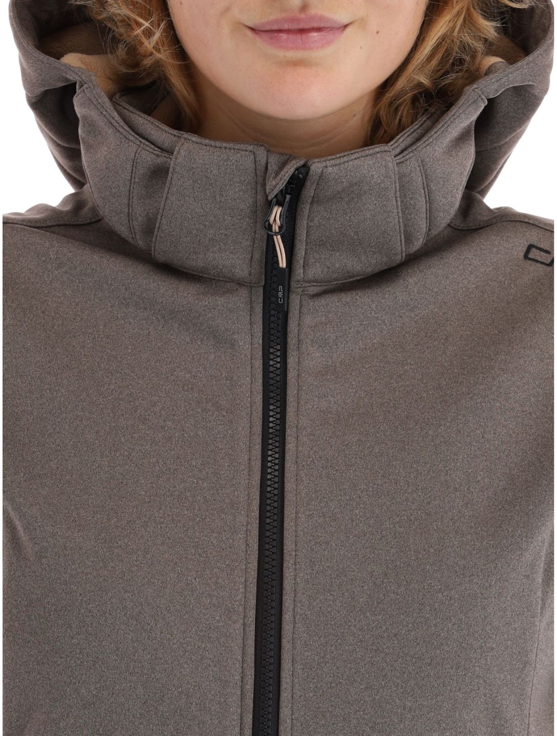 CMP, 39A5006M Softshell Skijacke Damen Sesam Mel Black beige, schwarz 